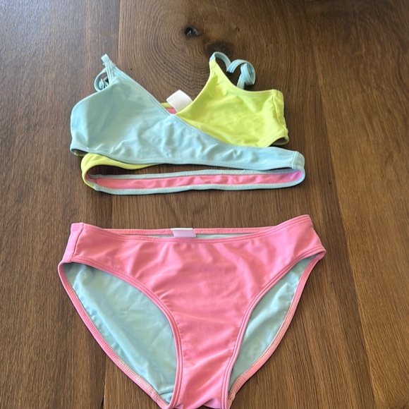 Treasure & Bond Sporty Yellow and Blue Bikini - Picture 1 of 4